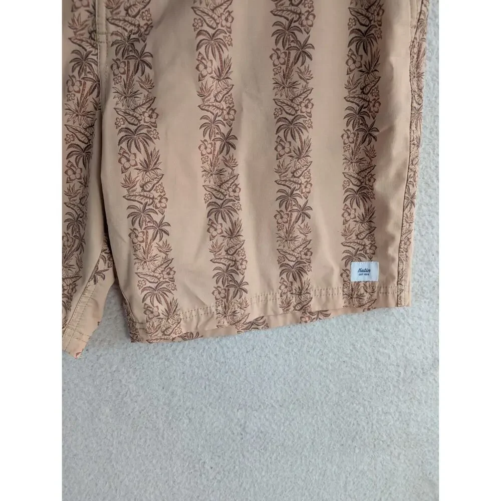 Katin Board Shorts Mens Sz 38 Peach Surf Beach Swim Trunks Vacation